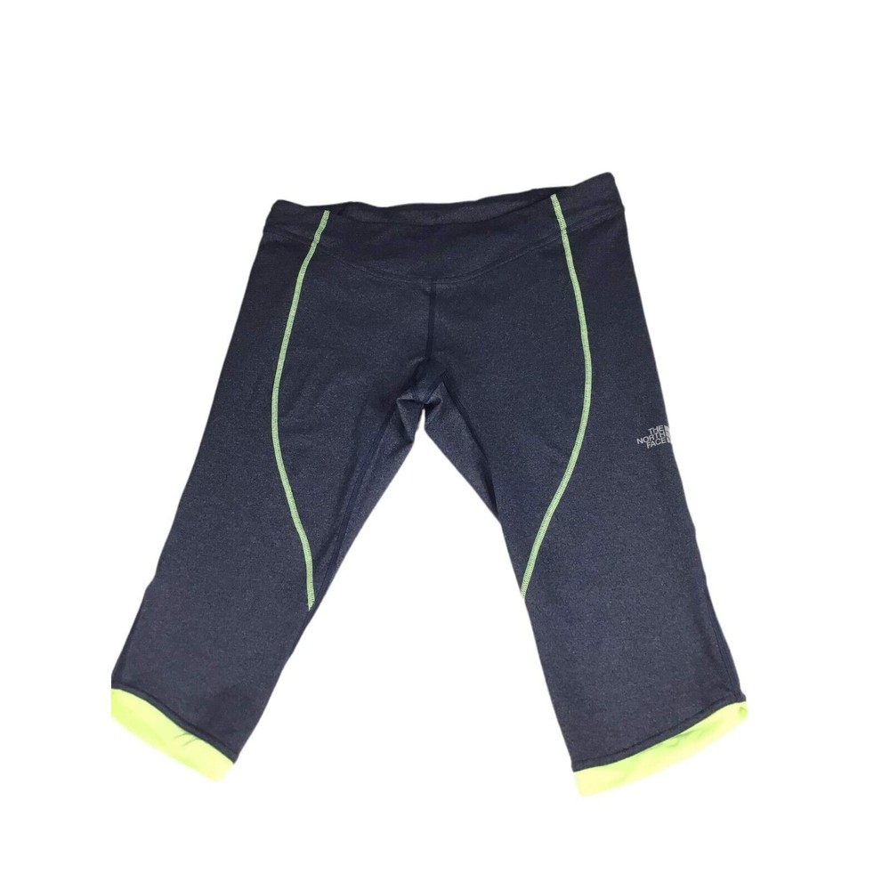 The North Face Leggins Large cropped Grey Contrast Trim Pull-On Activewear